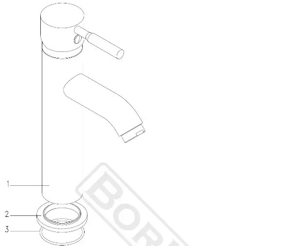 BORMANN Elite BTW5011 Sink Faucet - Mounting Instructions 1