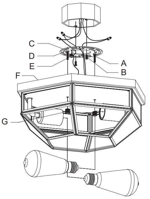 Hunter 19116 2 Light Flush Mount-fig1