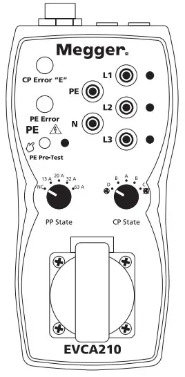 Megger EVCA210 Electric Vehicle Charge Point Adaptor - fig 1