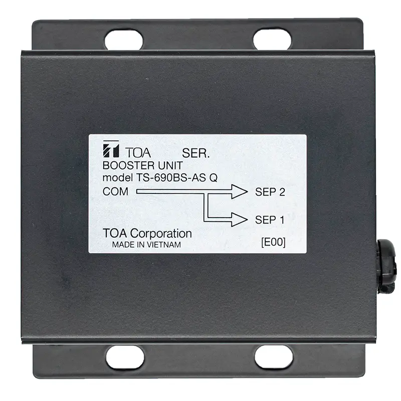 Toa Ts-690 Bs-as Q3 Booster Unit Instruction Manual Toa Ts-690 Bs-as Q3 Booster Unit Instruction Manual