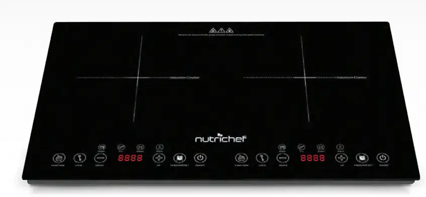 nutrichef PKSTIND49 Electric Double Burner Induction Cooktop
