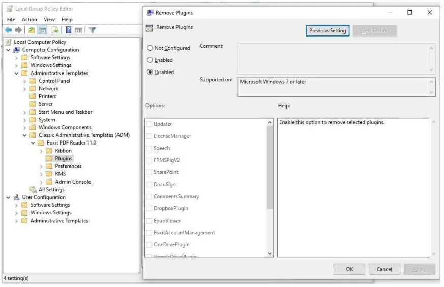 Foxit PDF Reader Deployment and Configuration fig 1