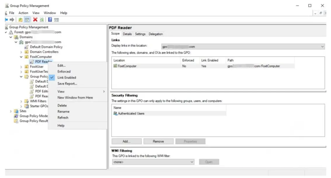 Foxit PDF Reader Deployment and Configuration fig 9