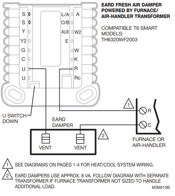 resideo T6 Pro Smart Wiring Diagrams -EARD Fresh