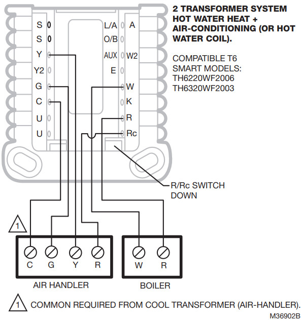 resideo T6 Pro Smart Wiring Diagrams -Transformer System2
