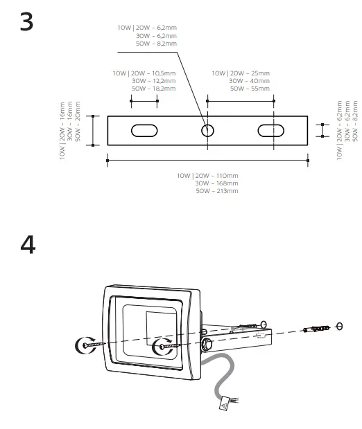 PANLUX LM34300008 LEDMED VANA SMD LED reflektor 20W 3