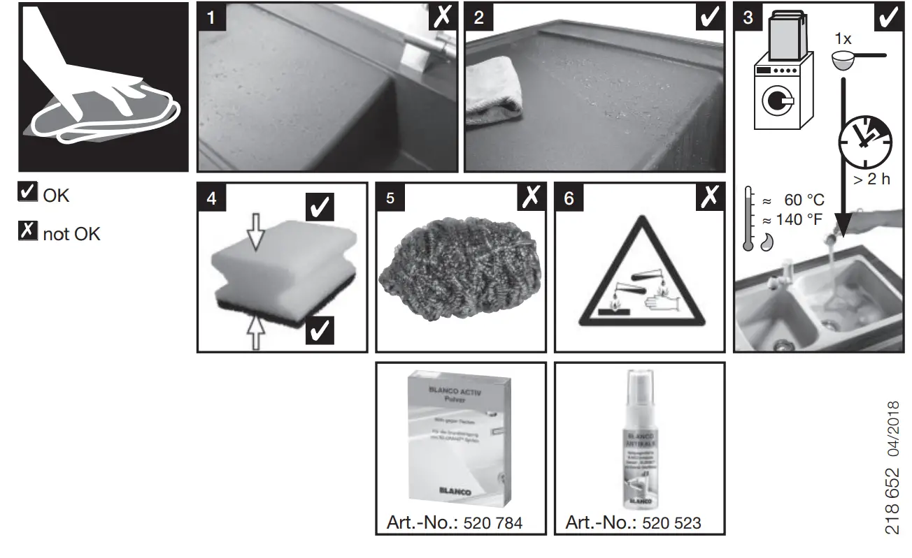 BLANCO 400 U Silgranit Metallic Silgranit Undermount Sink - fig 3