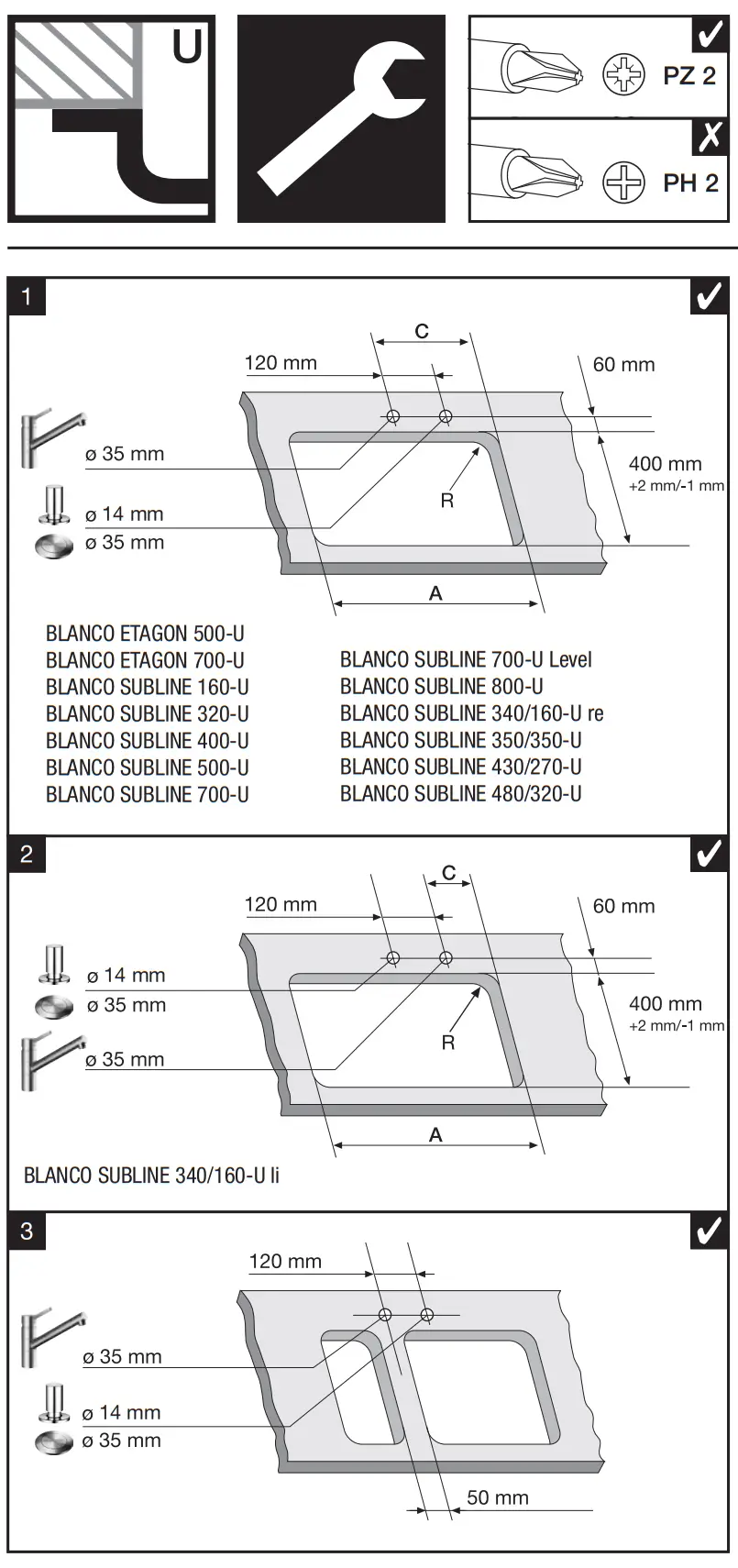 BLANCO 400 U Silgranit Metallic Silgranit Undermount Sink