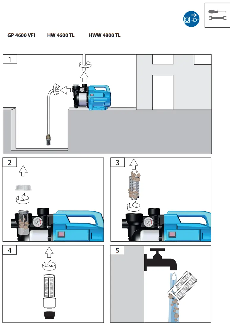 Mr GARDENER GP 4600 VFI 1100 Watt Motor Power Garden Pump fig 2