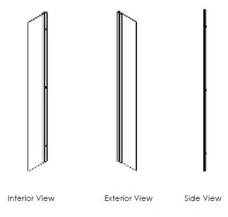 AQUALUX 99040 Bath Splash Guard Bath Shower Screens fig 2