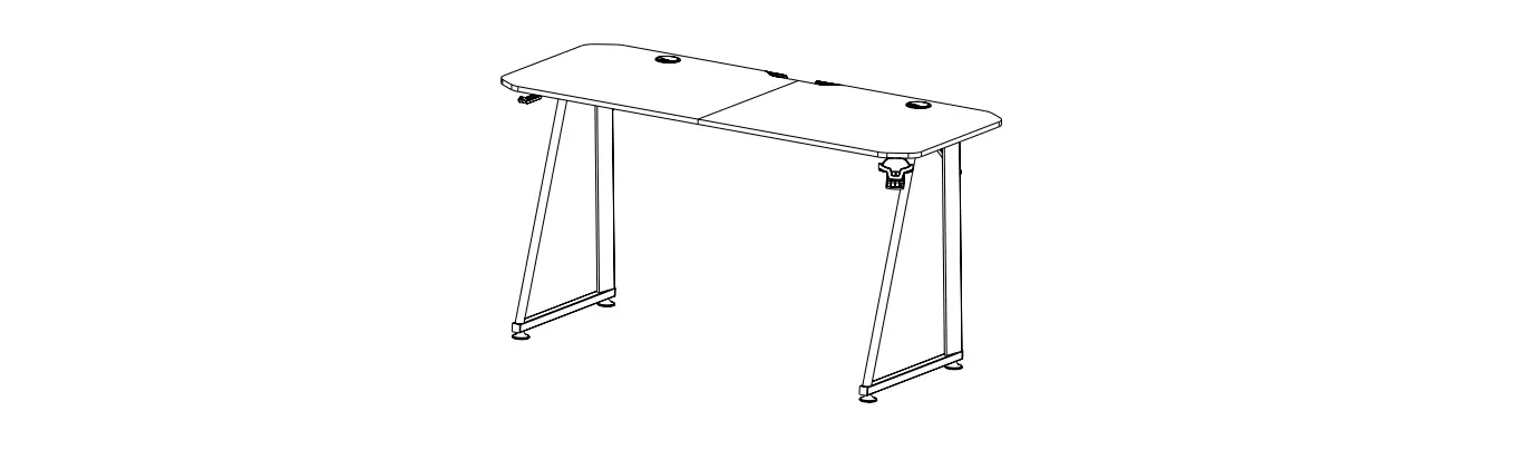 Mc Haus Gameplay Carbon Gaming Table Instruction Manual