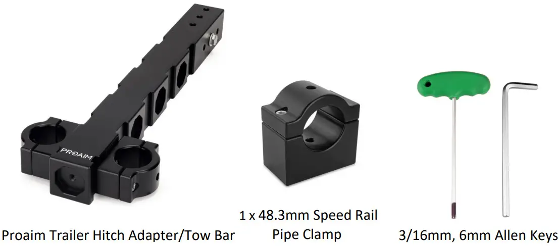 PROAIM P THA 01 Trailer Hitch Adapter Tow Bar - Figure 1