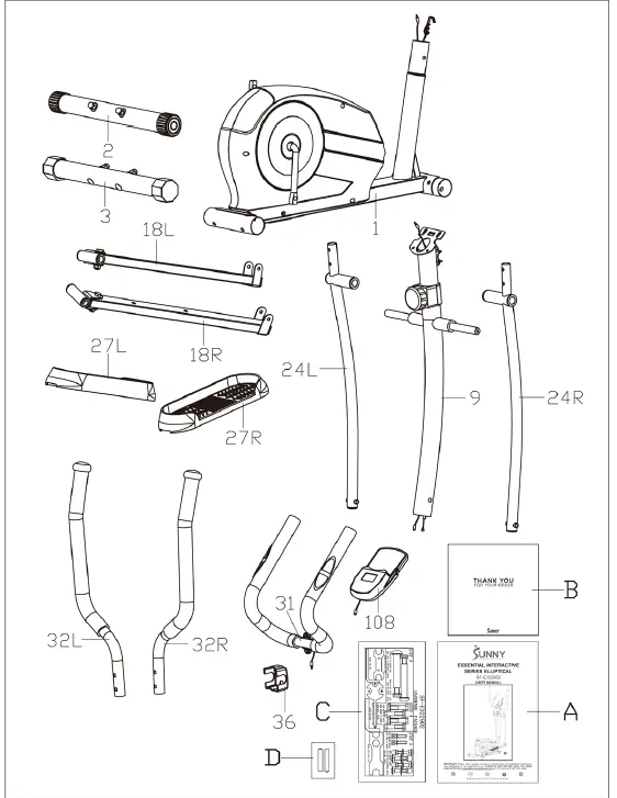 SUNNY-Health-Fitness-SF-E322902-Essential-FIG-1