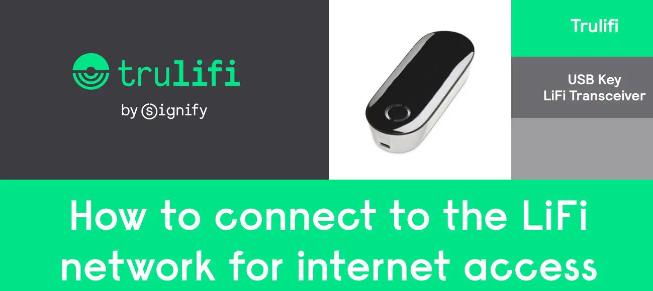 trulifi USB Key LiFi Transceiver User Guide