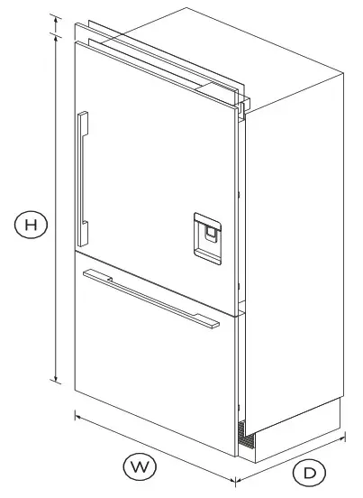 FISHER and PAYKEL RS9120WRU1 906cm Integrated Refrigerator Freezer - Featured Image