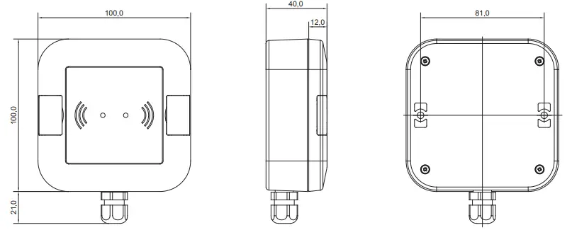 uundz-CX2134-Wandleser-Wall-Mounted-Reader-for-Outdoor-Use-fig 1