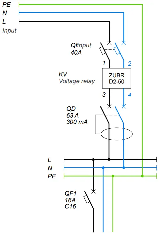 ZUBR D2-40 Voltage Relay fig 1