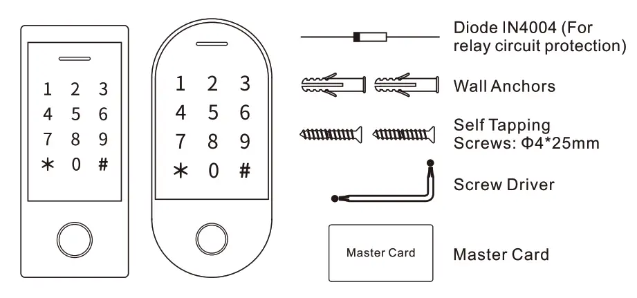tienda MERY HF1 Outdoor FingerKey and Reader - fig