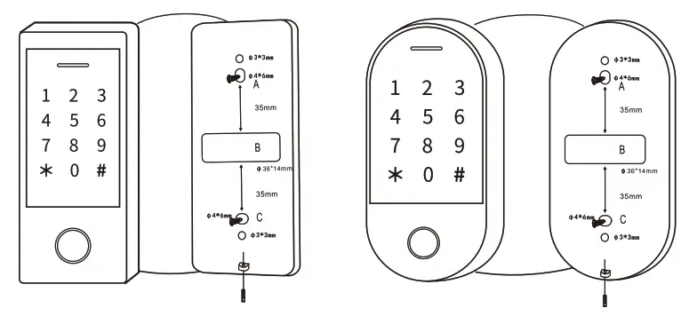 tienda MERY HF1 Outdoor FingerKey and Reader - fig1
