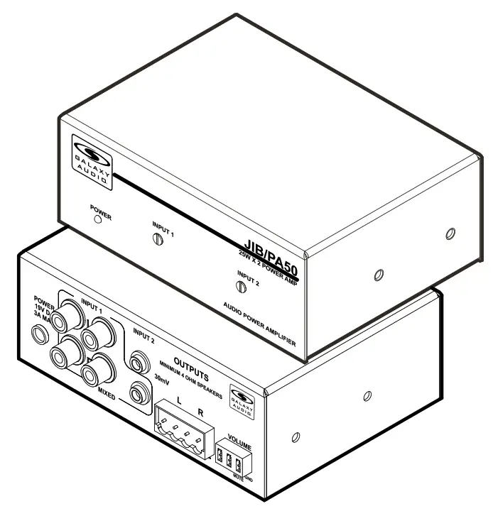 GALAXY AUDIO JIB-PA5 Compact Power Amplifier