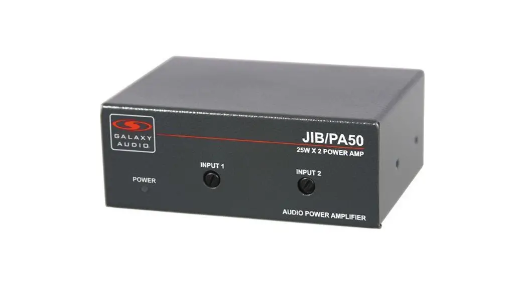 Galaxy Audio Jib-pa5 Compact Power Amplifier User Manual Galaxy Audio Jib-pa5 Compact Power Amplifier User Manual