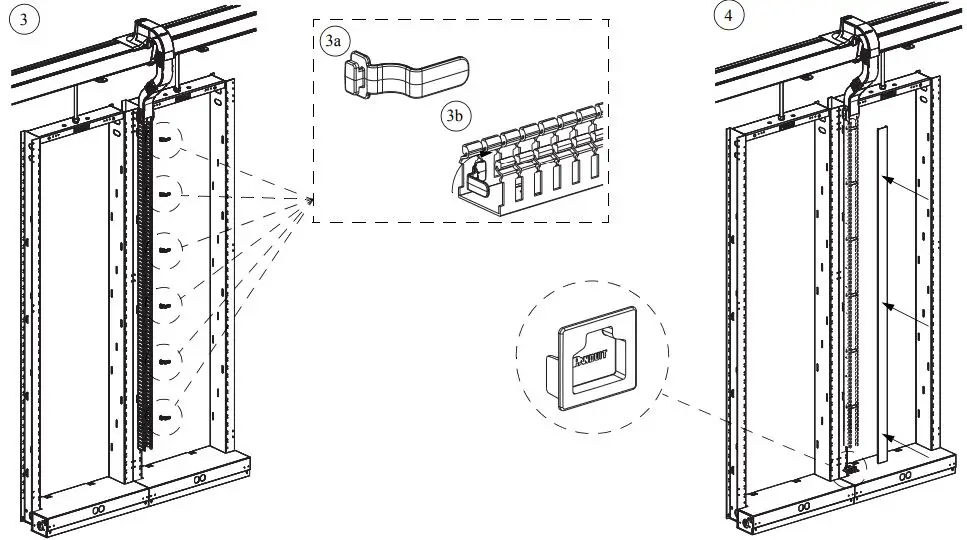 PANDUIT FRHD2KT Fiberrunner Hinged Duct 2x2 Kit Instruction Manual - Typical Installation