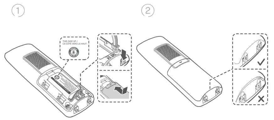 DECT 6.0 Cordless Telephone - Install the battery