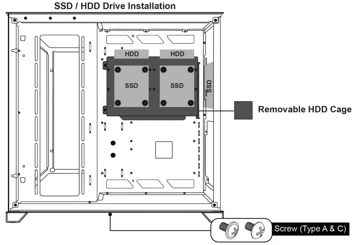 tecware VXL Dual Chamber ATX Case - fig5