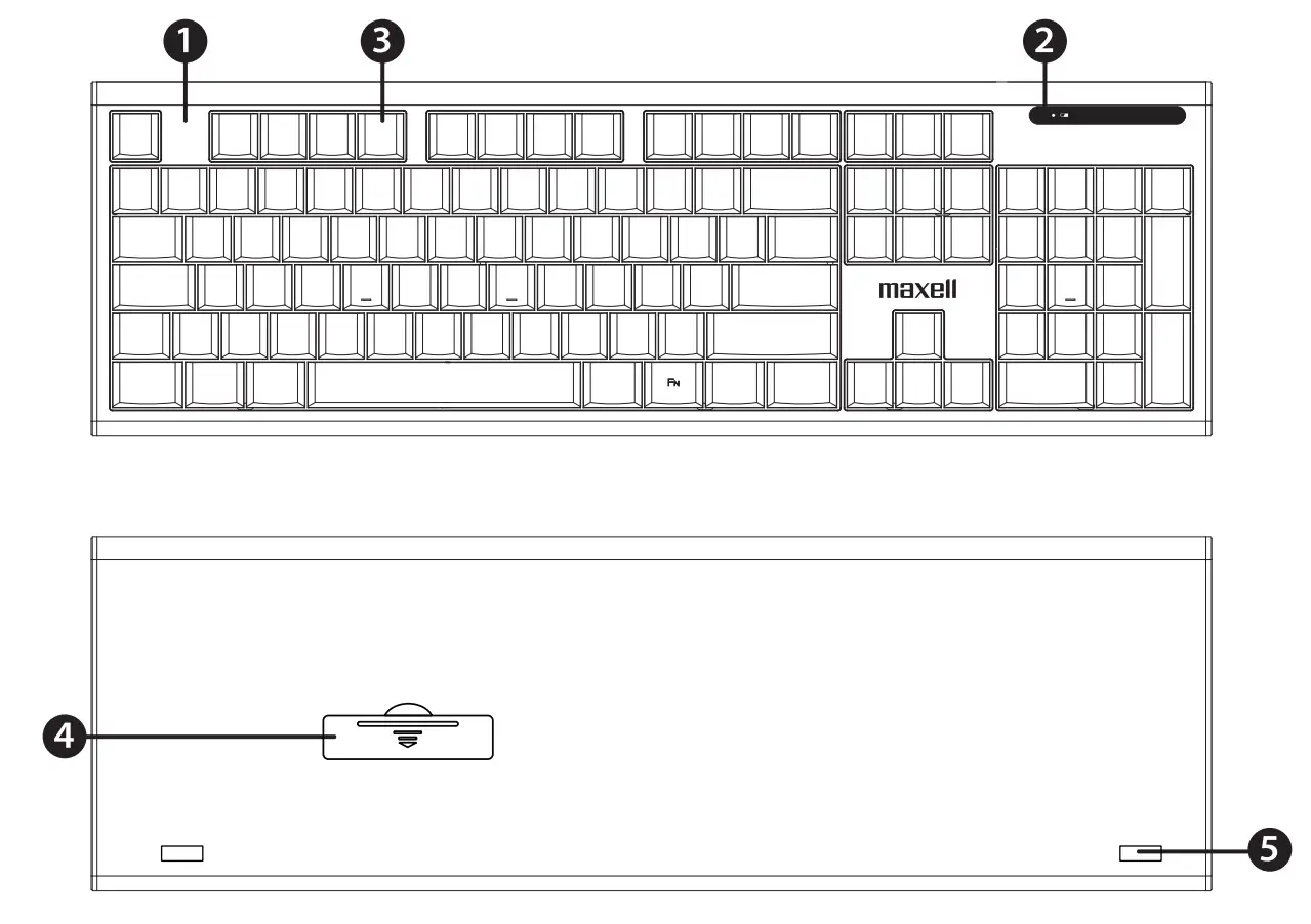 maxell WKB-20 Wireless Slim Keyboard Overview