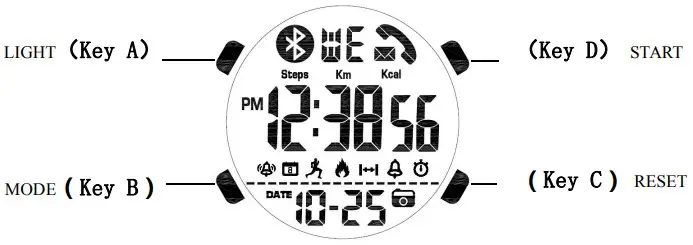 SKMEI 1500 Smart Digital Watch