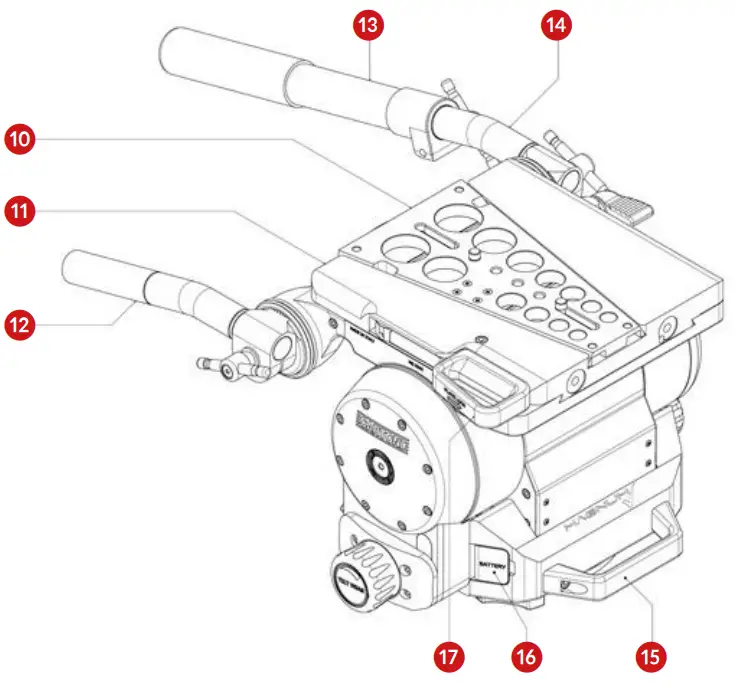CARTONI H580 Magnum Magnum Pan and Tilt Head - fig1