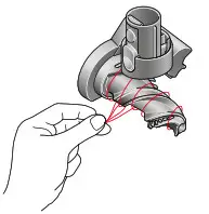 dyson Vacuum Cleaner - Clearing blockages from your Hair screw tool 2