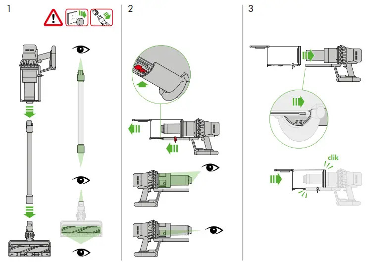 dyson Vacuum Cleaner - Looking for blockages