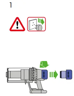 dyson Vacuum Cleaner - Washing your filter 1