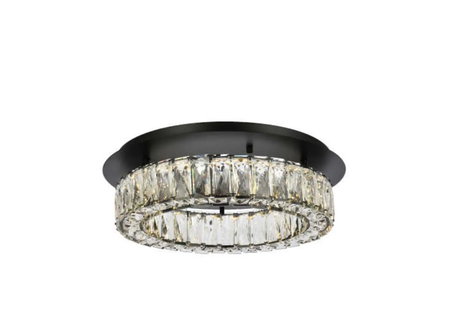 Elegant 3503f18bk Monroe 1 Light 18 Inch Black Flush Mount Ceiling Light Installation Guide