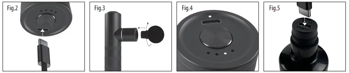 Homedics HHP-65 MYTI Mini Massage Gun - PRODUCT FEATURES 1