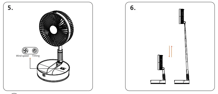 COMFIER-CO-P11W-Portable-Rechargeable-Fan-FIG-4