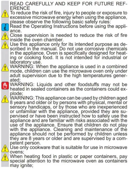 FIG 4 SAFETY INSTRUCTIONS FOR USE