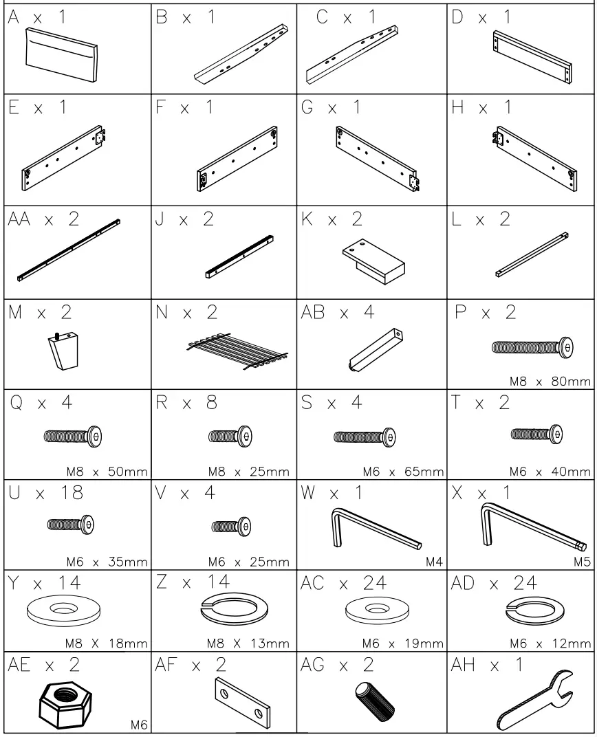 ASHLEY B080 381 Adelloni Queen Upholstered Bed-