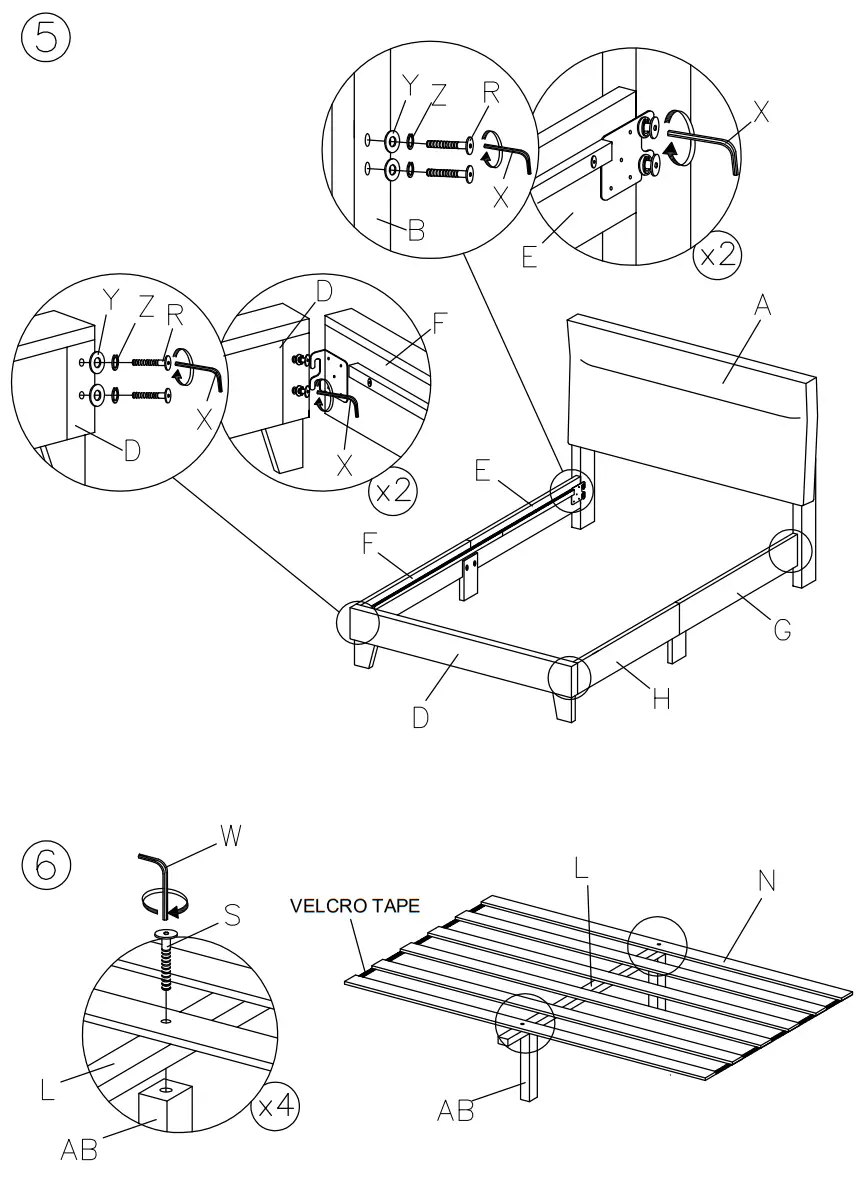 ASHLEY B080 381 Adelloni Queen Upholstered Bed-fig3