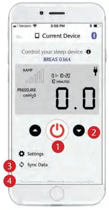 BREAS Nitelog App On iOS Mobile Devices - Figure 10
