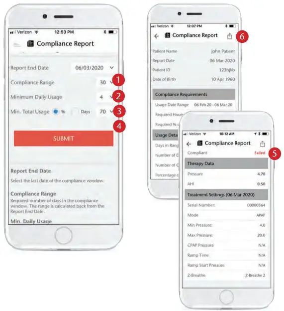 BREAS Nitelog App On iOS Mobile Devices - Figure 12