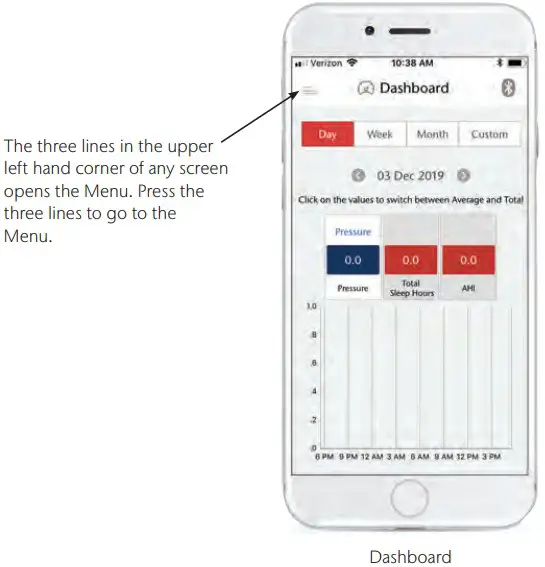 BREAS Nitelog App On iOS Mobile Devices - Figure 4