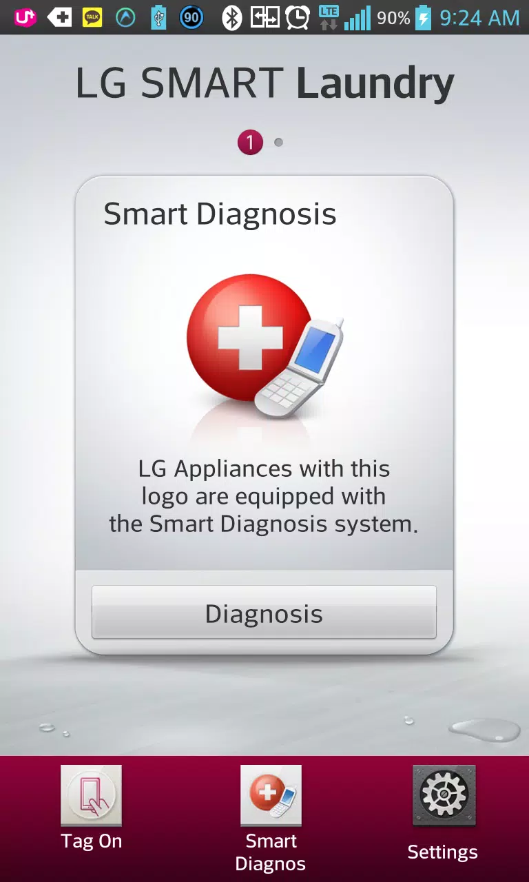 LG Smart Laundry&DW Application - USING Smart Diagnosis