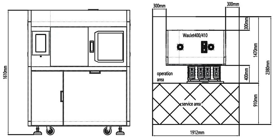 FLASHFORGE WaxJet 400 Wax 3D Printer - Facility Guide 3