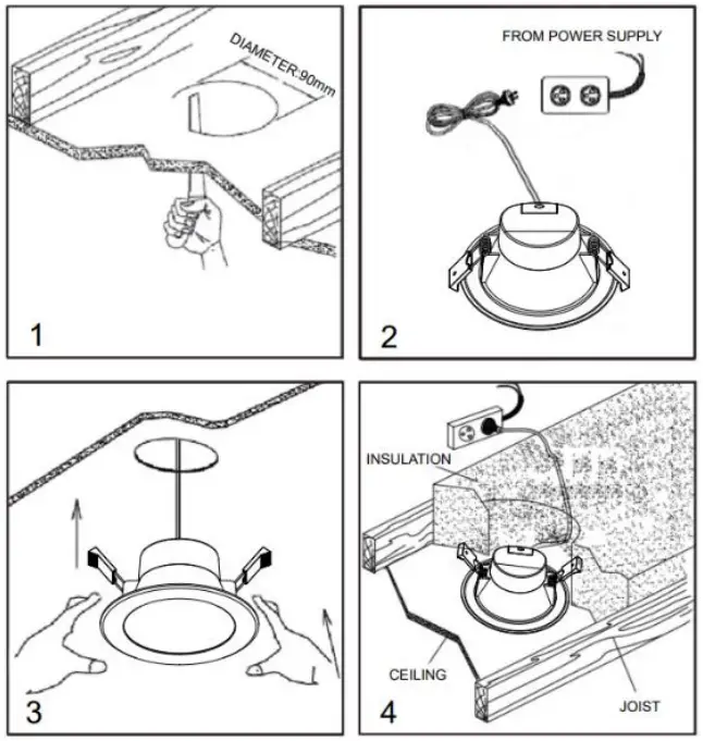 Lucci 178272 Eclipse Maxi 90MM CCT W S Downlight - conductor