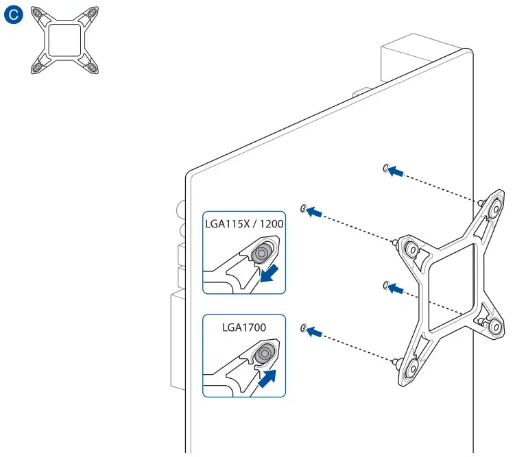 ASUS ROG Ryuo III ARGB Series CPU Liquid Cooler - Intel backplate