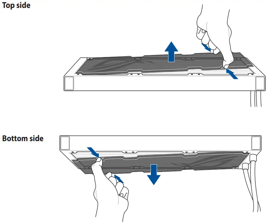 ASUS ROG Ryuo III ARGB Series CPU Liquid Cooler - radiator
