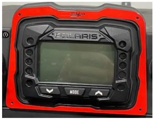 EVOLUTION POWERSPORTS 925FP0198 Gauge Bezel for Polaris RZR 200 Instruction Manual - Center the gauge bezel around the gauge cluster