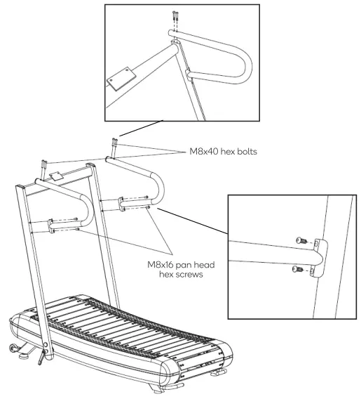 FORTIS Freerunner Curved Manual Treadmill FSMNTRDL40A - ASSEMBOLY2